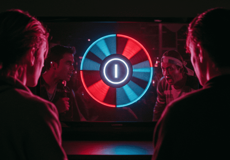 A frustrating spinning circle on a TV screen, symbolizing the common problem of IPTV buffering.